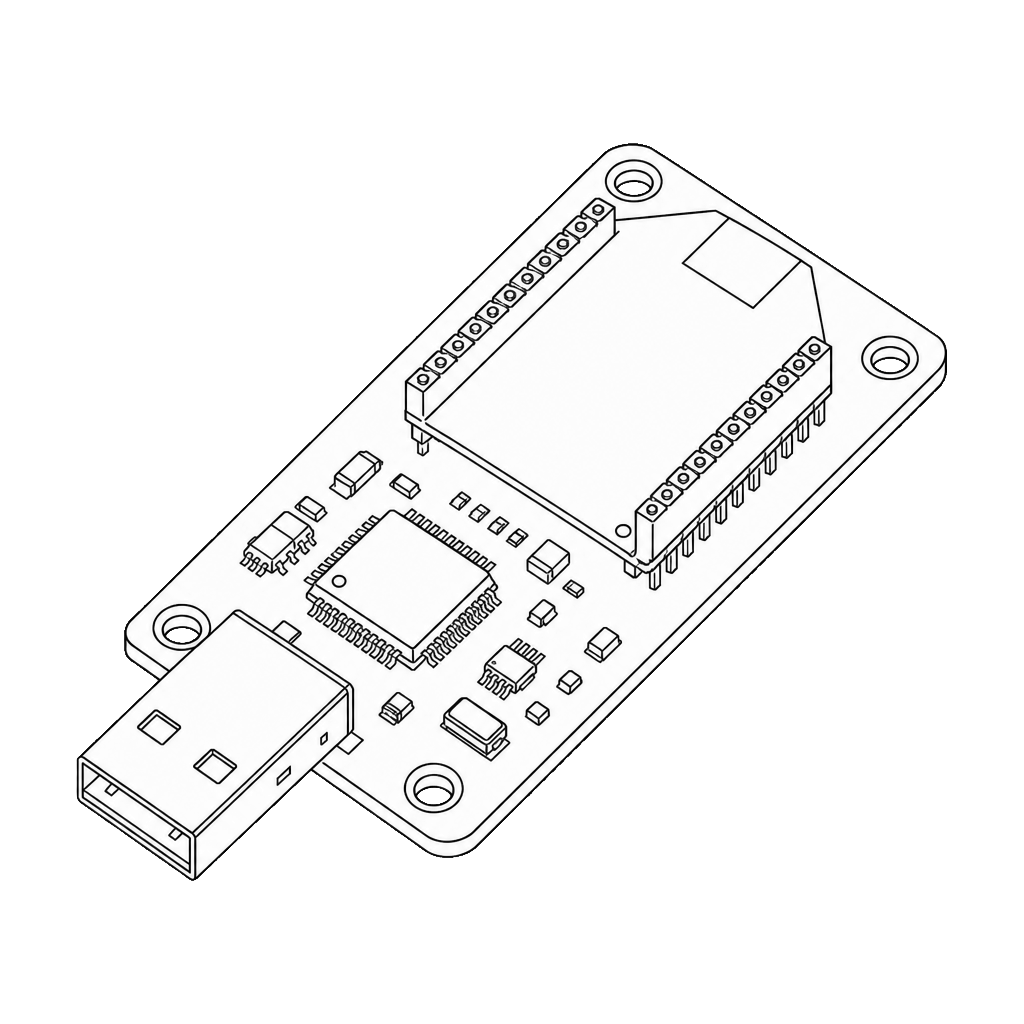 XBee USB Adapter V2 - Atmega8U2 — DFRobot | Schematik Parts