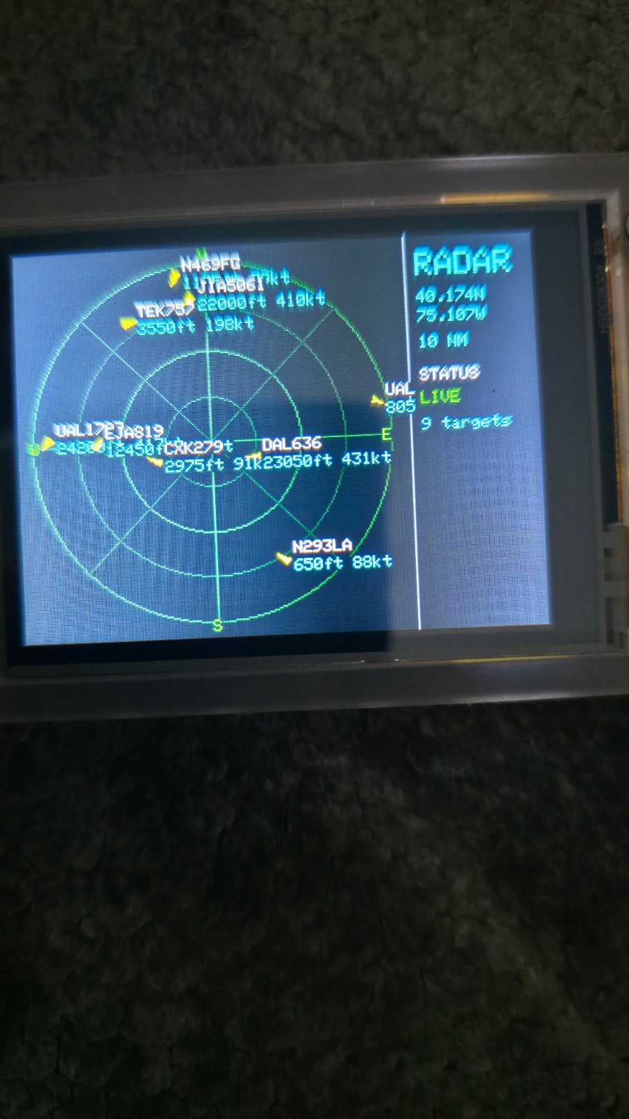 ESP32 Flight Radar Tracker