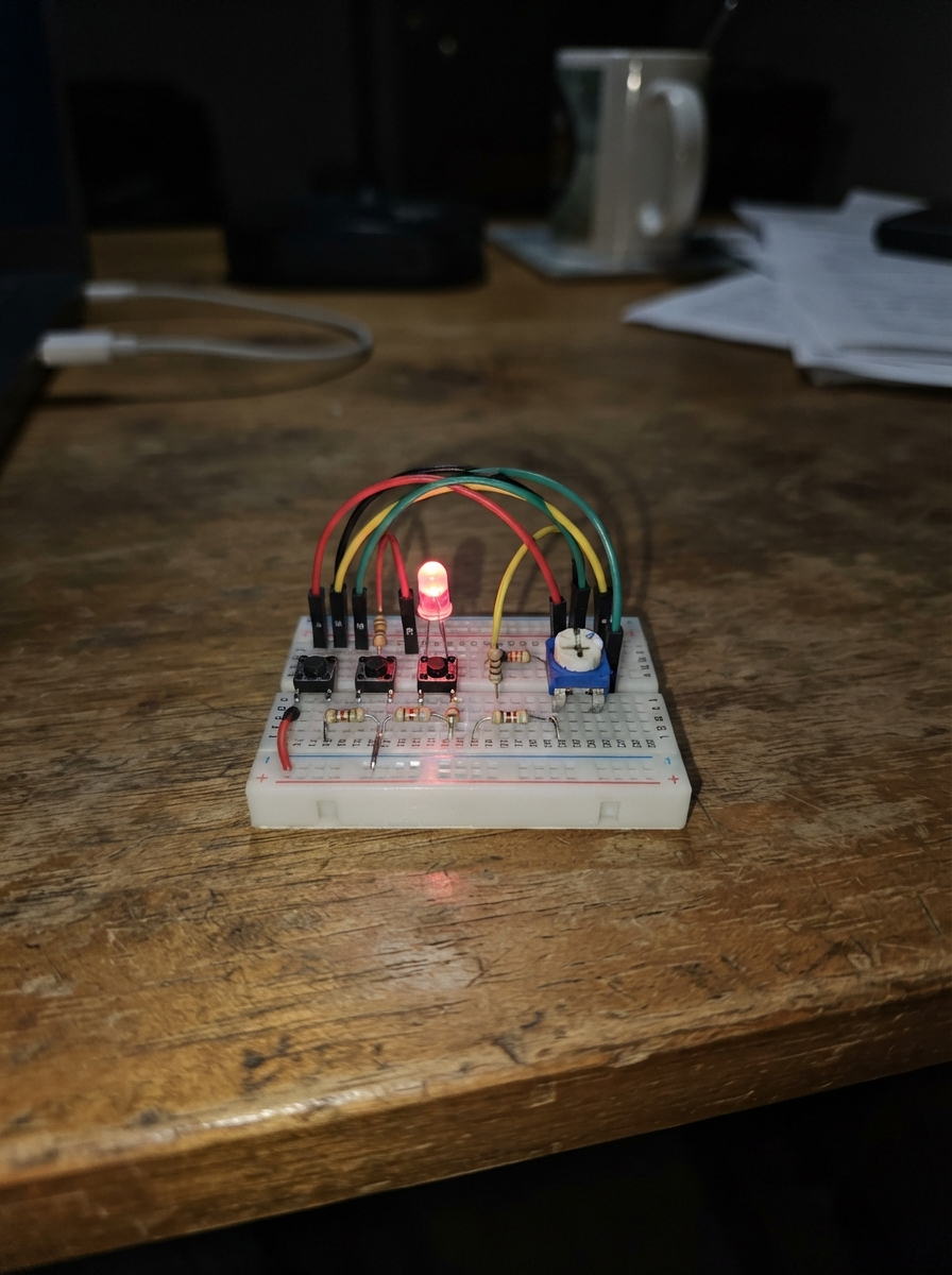 Three-Button LED Control