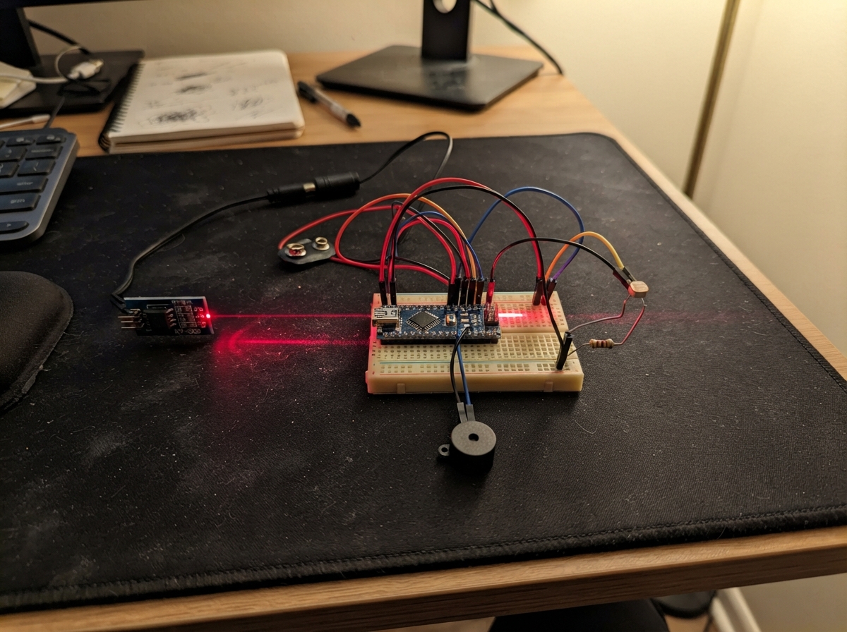 Laser Harp Instrument
