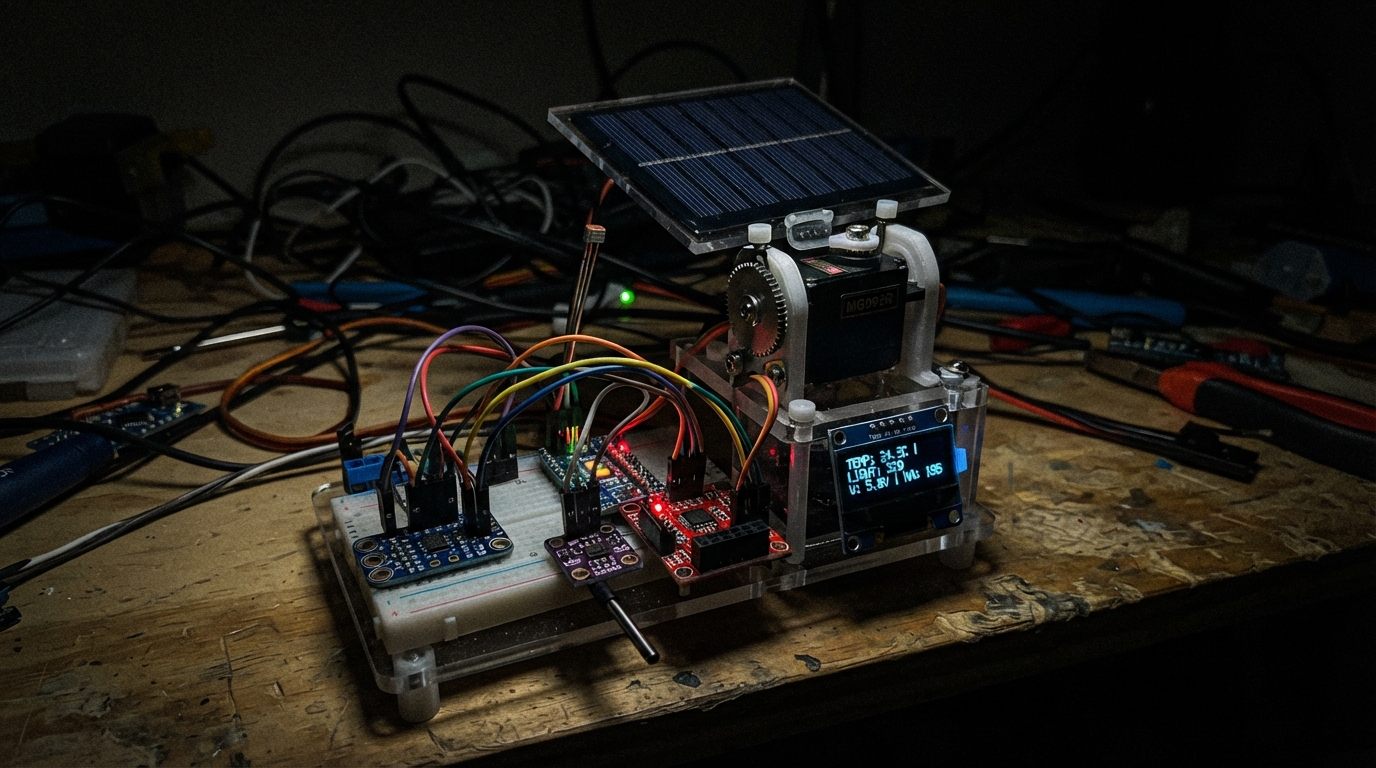 Solar Panel Tracking Cleaner