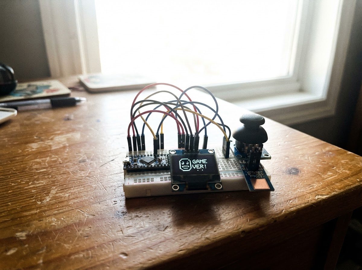 Interactive OLED Face Games