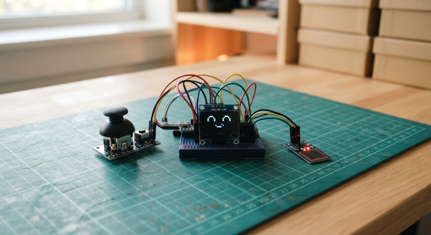 Photo of Interactive OLED Face Games