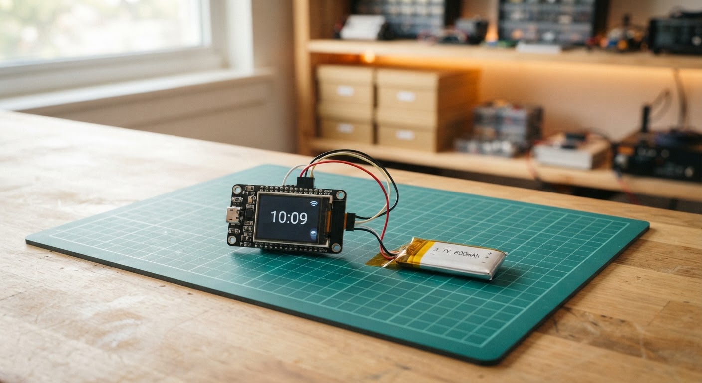 Photo of Build A Tiny Esp Deskbuddy Using Waveshare Esp32