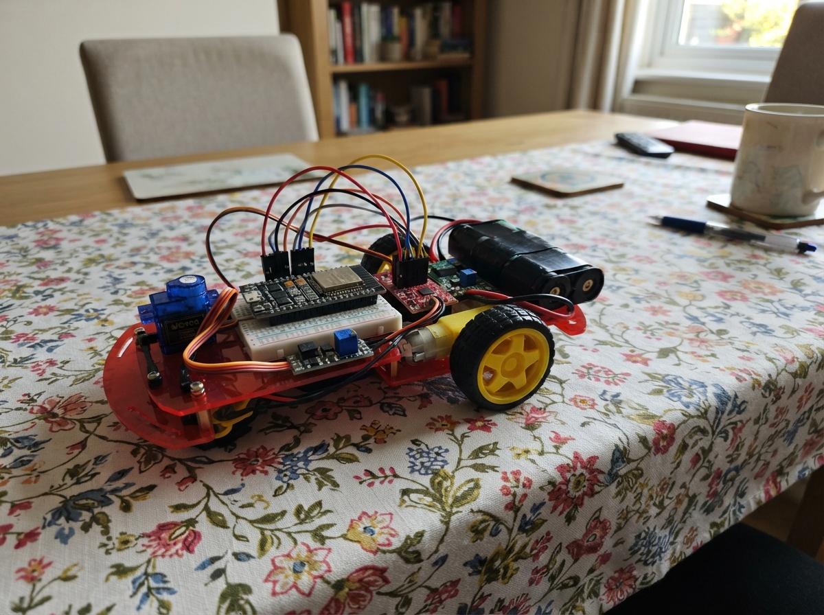 Photo of ESP32 Remote-Controlled Car