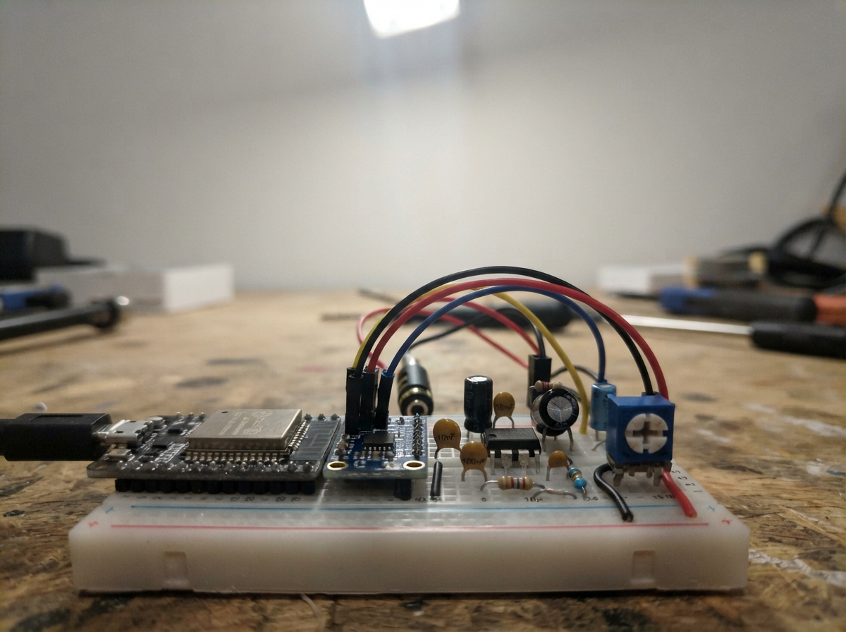 Photo of ESP32 Noise Signal Generator