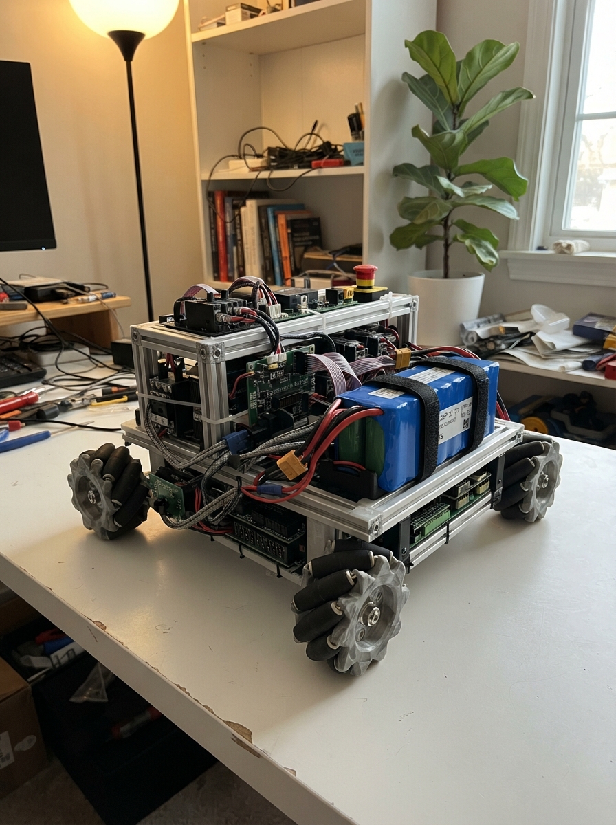 Mecanum Balancing Inventory Robot