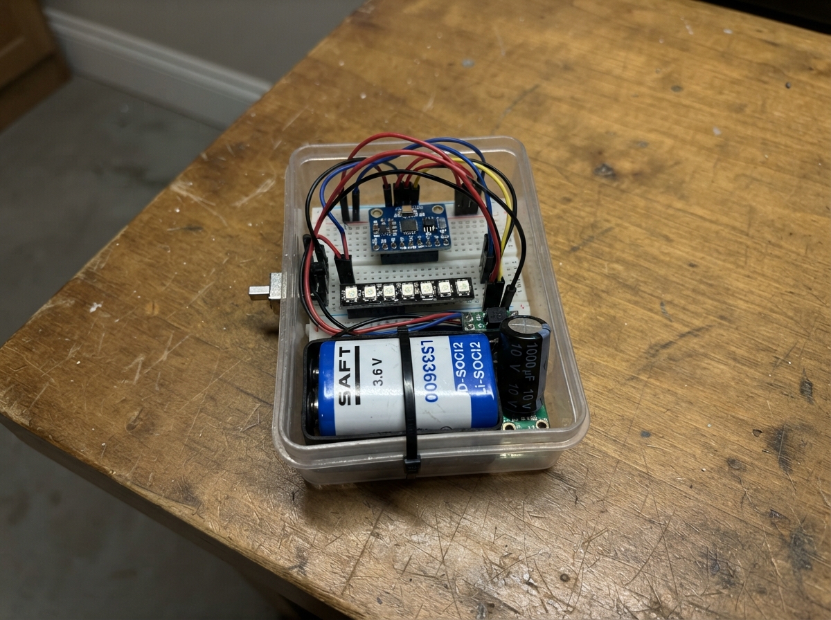 Ice Fishing Bite Vibration Monitor