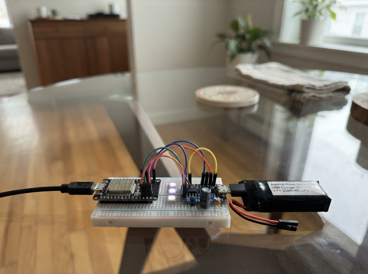 Photo of ESP32 NeoPixel Light Control