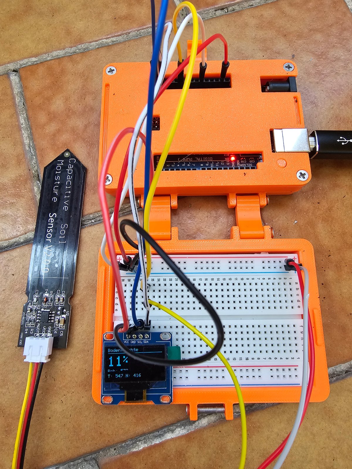 Capacitive Soil Moisture Tester