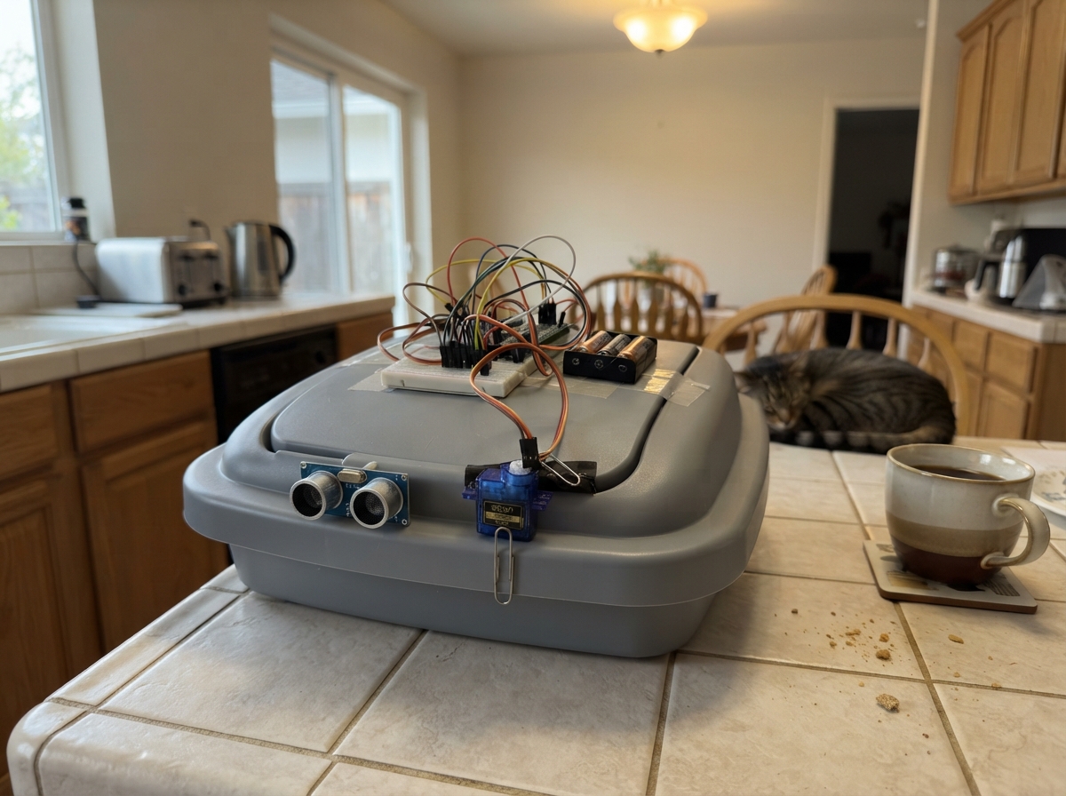 Automatic Trash Bin Lid