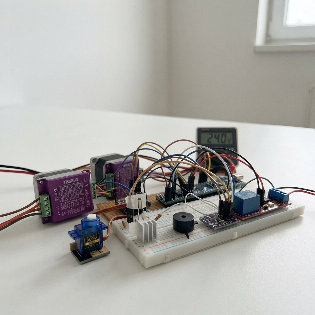 Web-Controlled CNC Safety Console
