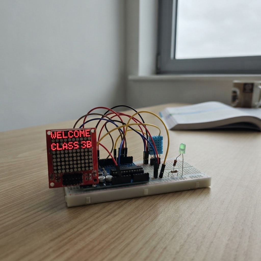 Smart Classroom Welcome Monitor