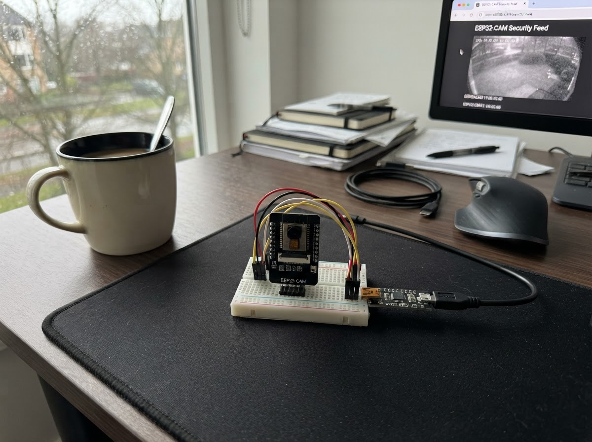 ESP32-CAM Live Security Stream