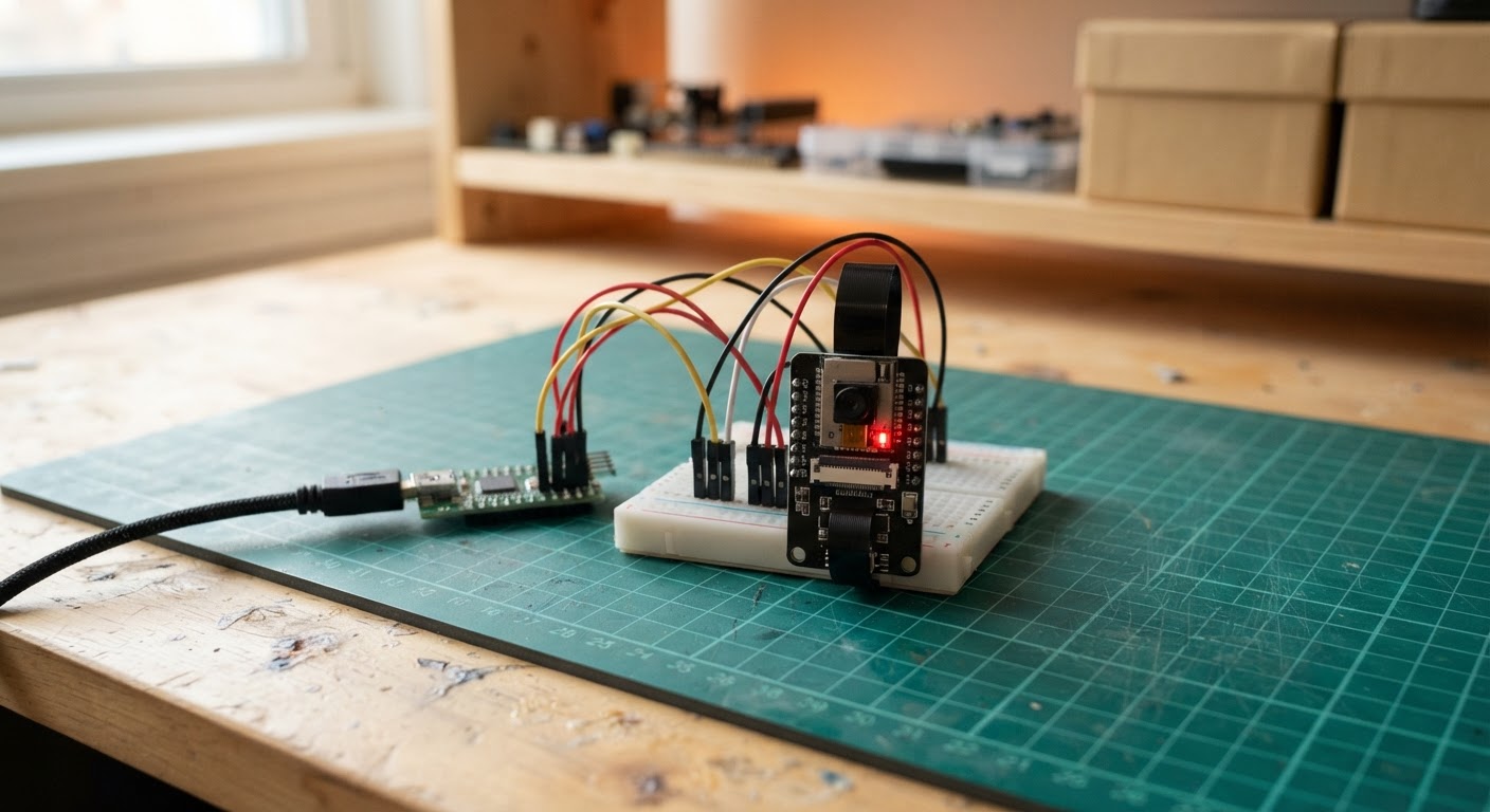 Photo of ESP32-CAM Live Security Stream
