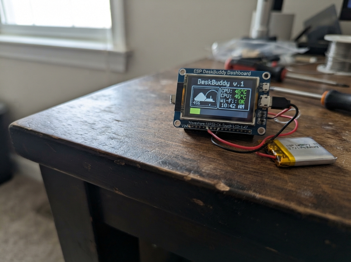 ESP DeskBuddy Dashboard