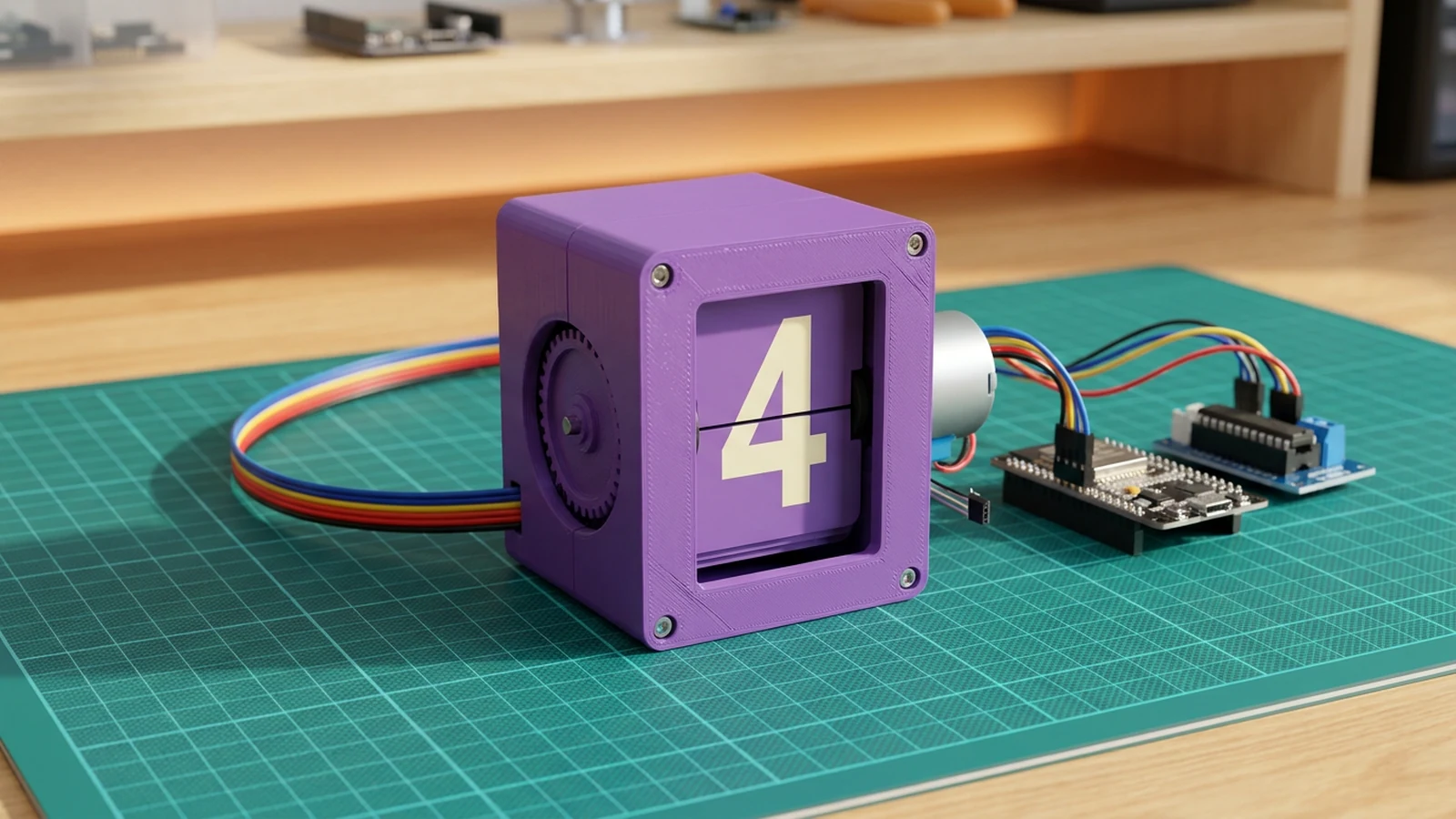 How to Build One ESP32 Split-Flap Clock Digit