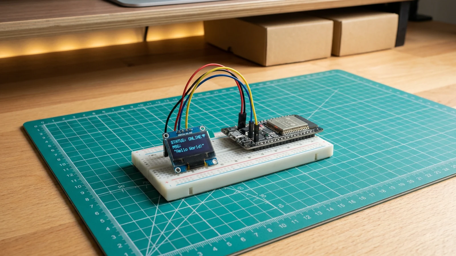 How to Build a Tiny OLED Desk Command Centre