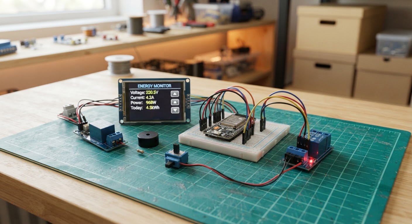Photo of ESP32 Energy Monitor Control