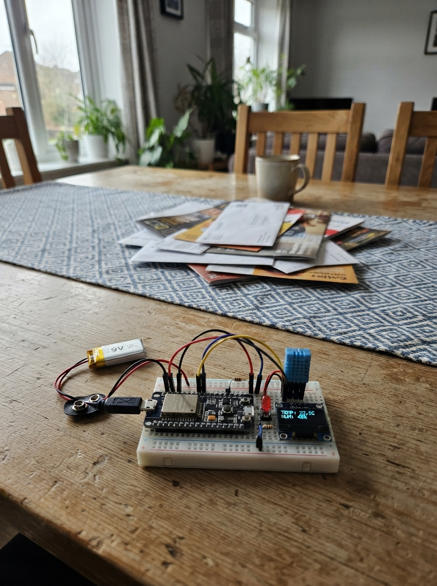 Photo of ESP32 Circuit Prototype