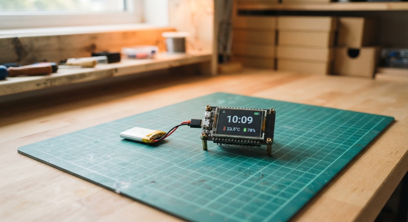 Photo of Tiny ESP DeskBuddy Dashboard
