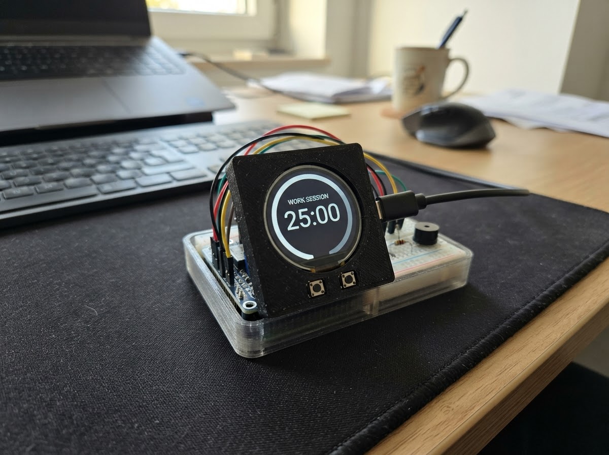 Photo of Touchscreen Pomodoro Timer