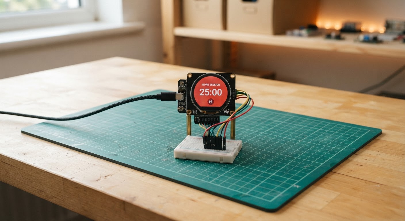 Photo of Touchscreen Pomodoro Timer