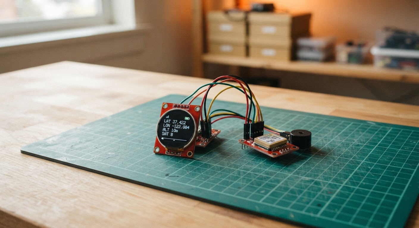 Photo of Um Projeto De Mini Gps Com Tela Redonda