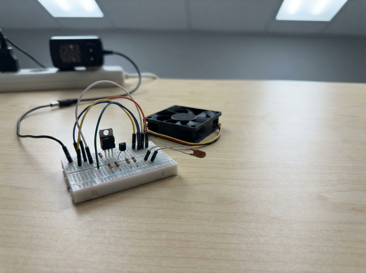 Temperature-Controlled Fan Hub
