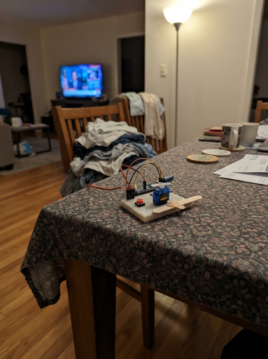 Button-Controlled 90° Lock