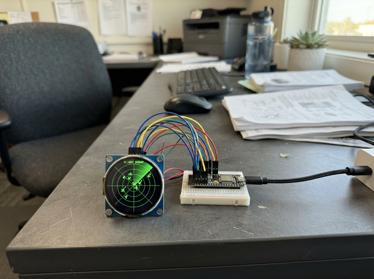 ESP32 Plane Radar Display