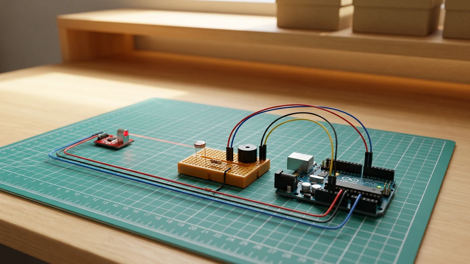 How to Build a Laser Tripwire Alarm Demo with Arduino