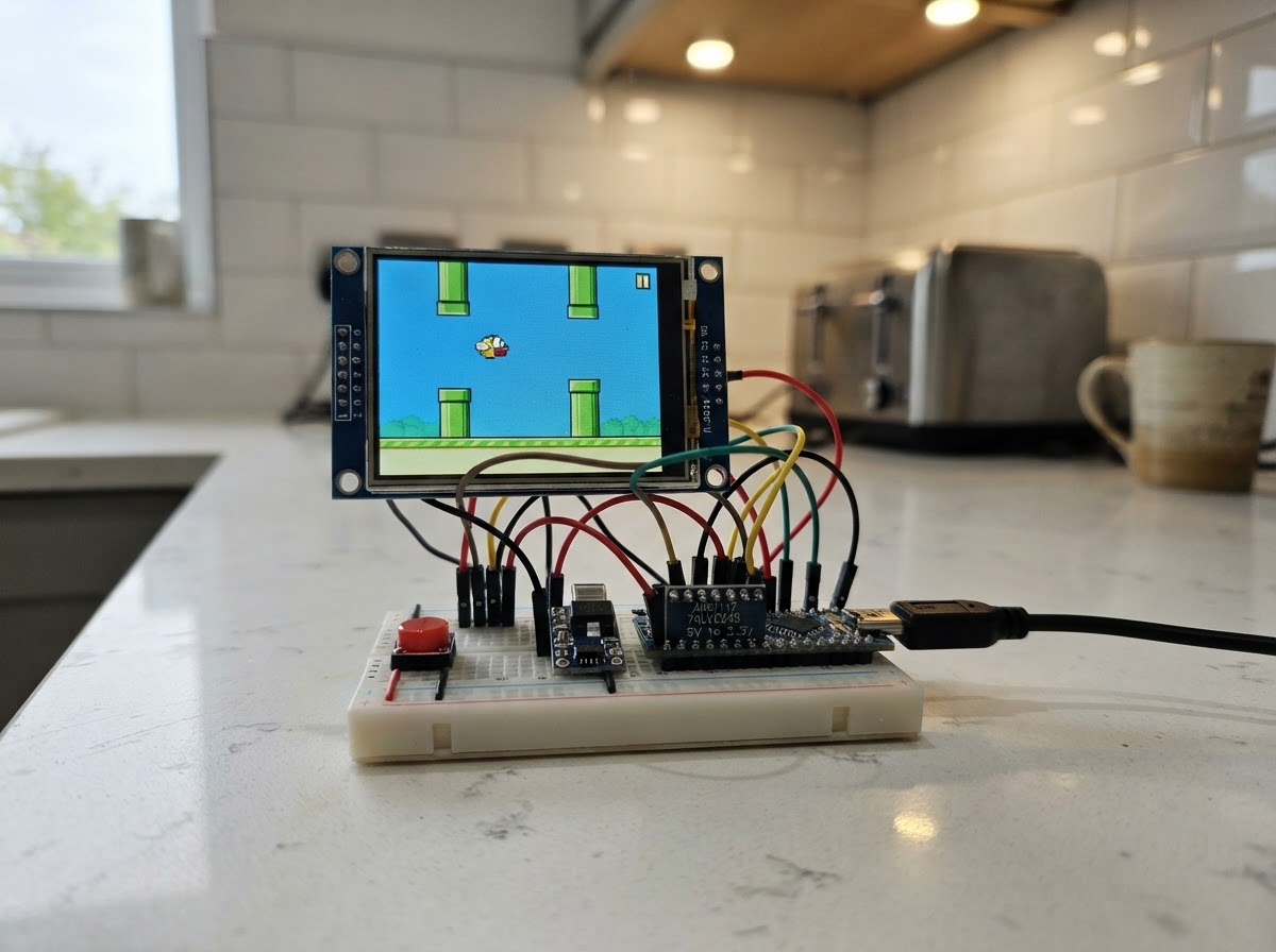 WiFi Flapping Bird Game