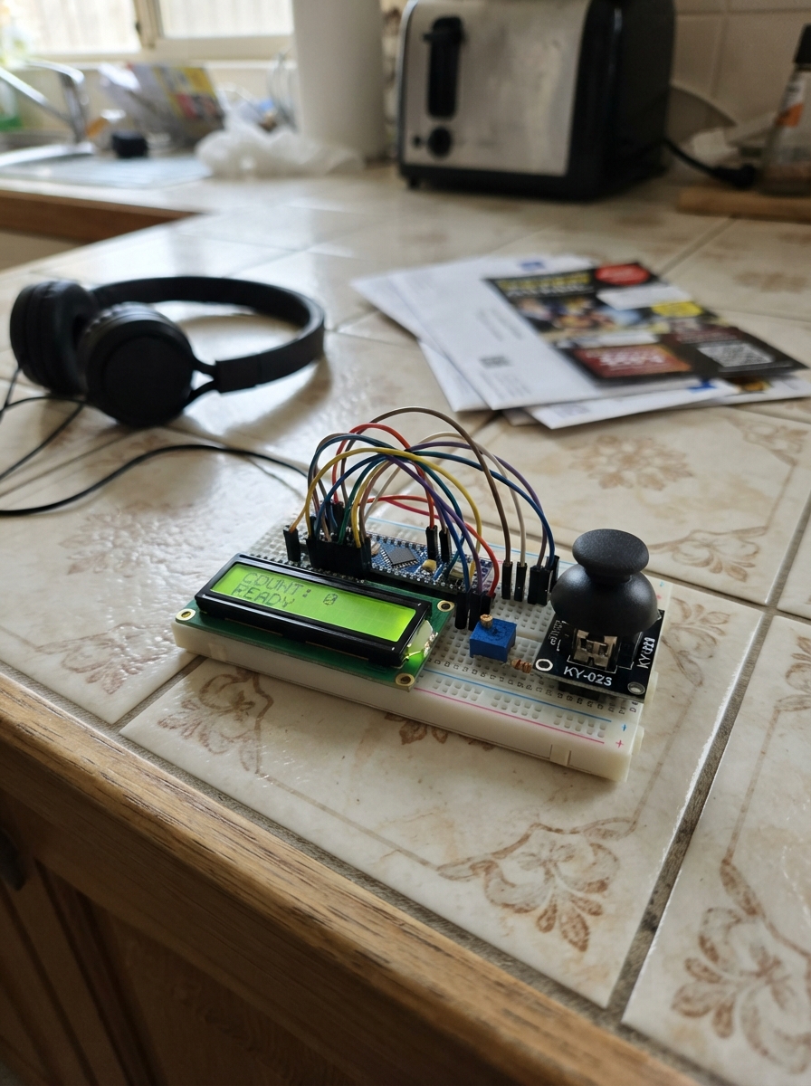 Joystick LCD Counter