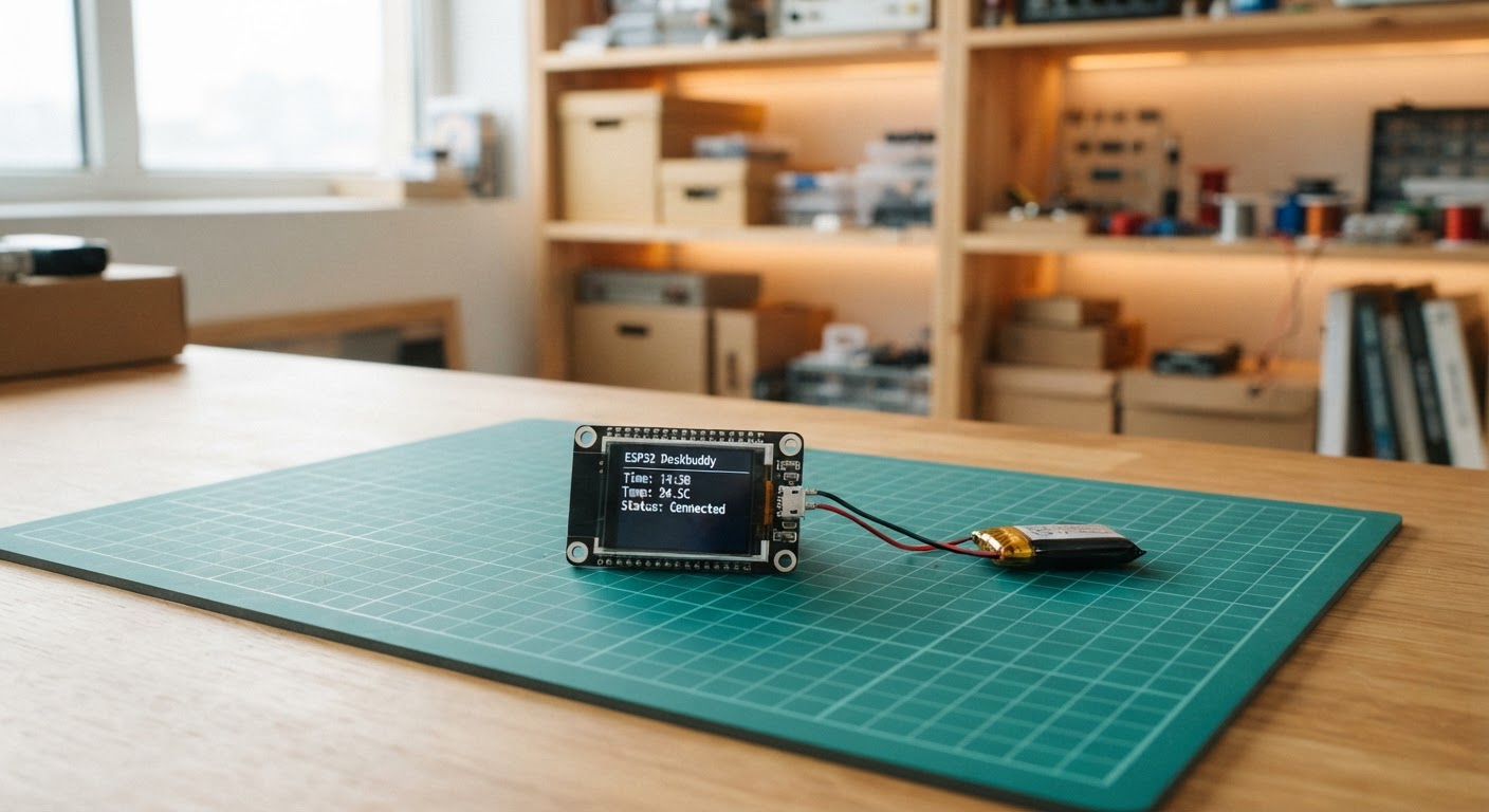 Photo of Build A Tiny Esp Deskbuddy Using Waveshare Esp32