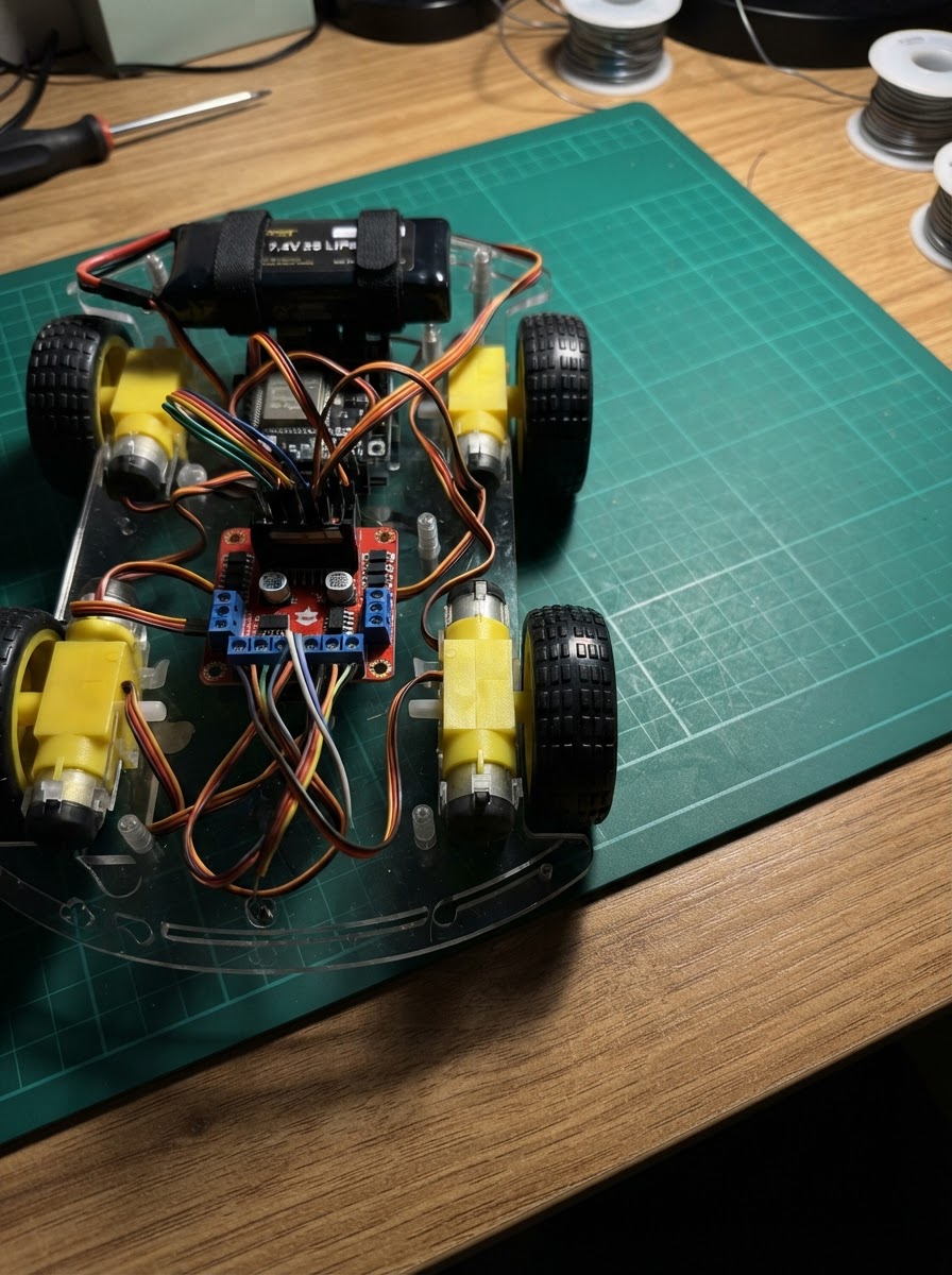 Photo of Bluetooth ESP32 4WD Car