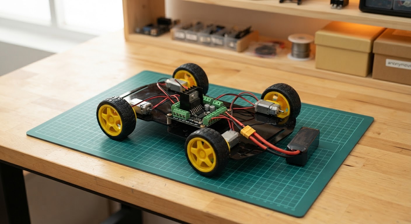 Photo of Bluetooth ESP32 4WD Car