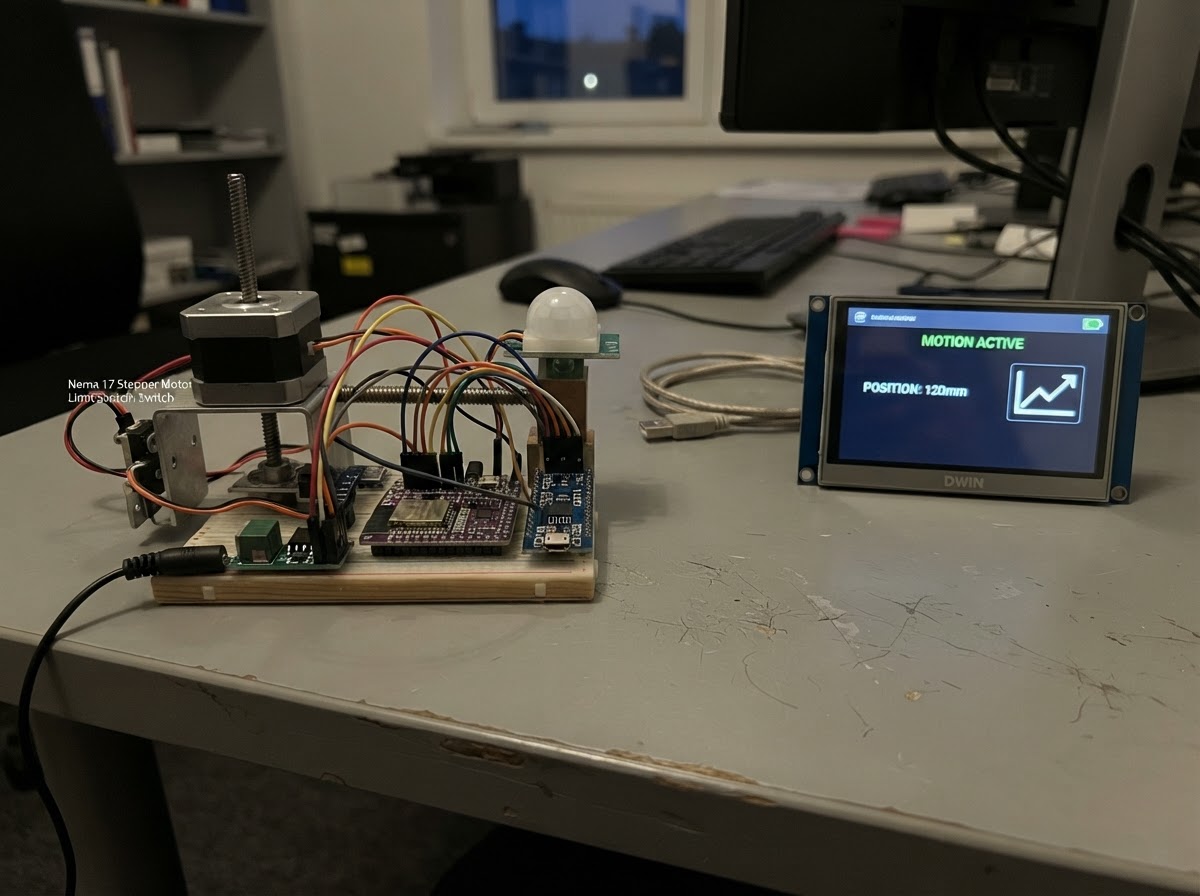 ESP32 Motion-Controlled Stepper