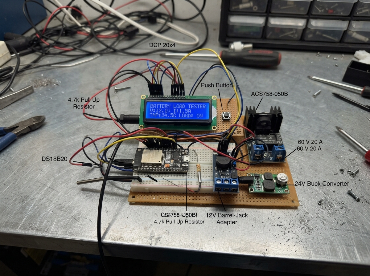 ESP32 Battery Load Tester