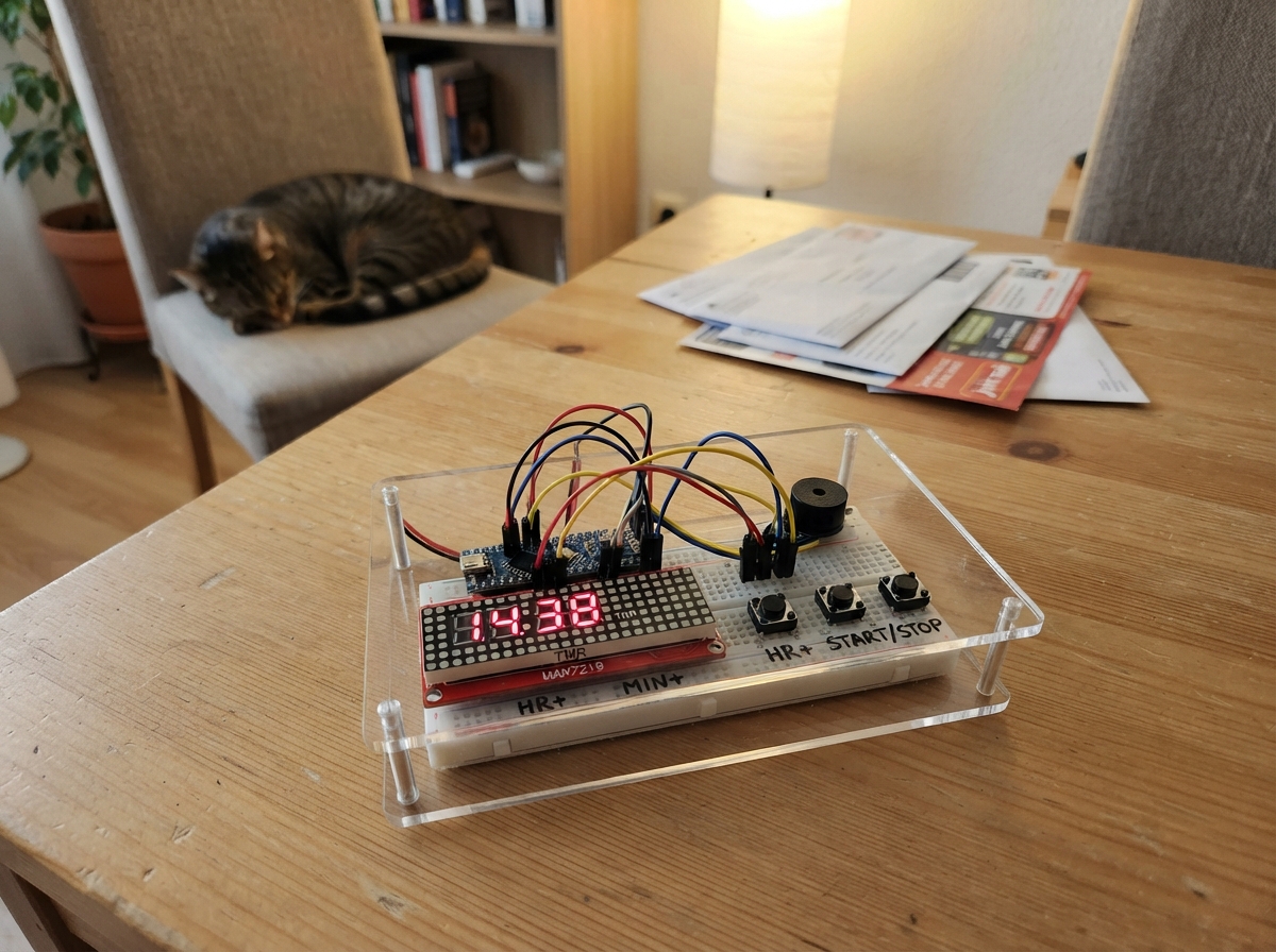Reloj Digital Con Temporizador