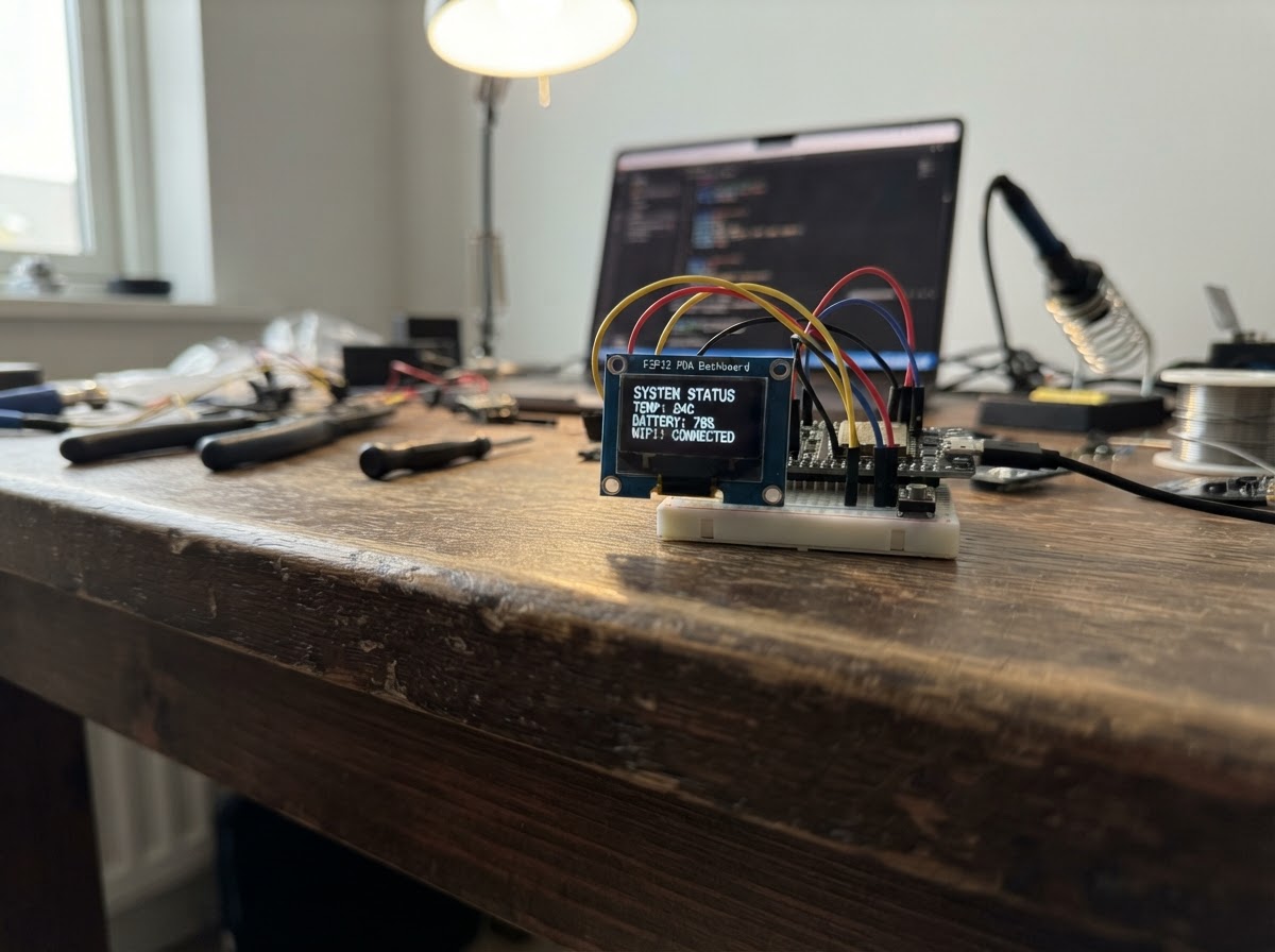 Photo of ESP32 PDA Dashboard