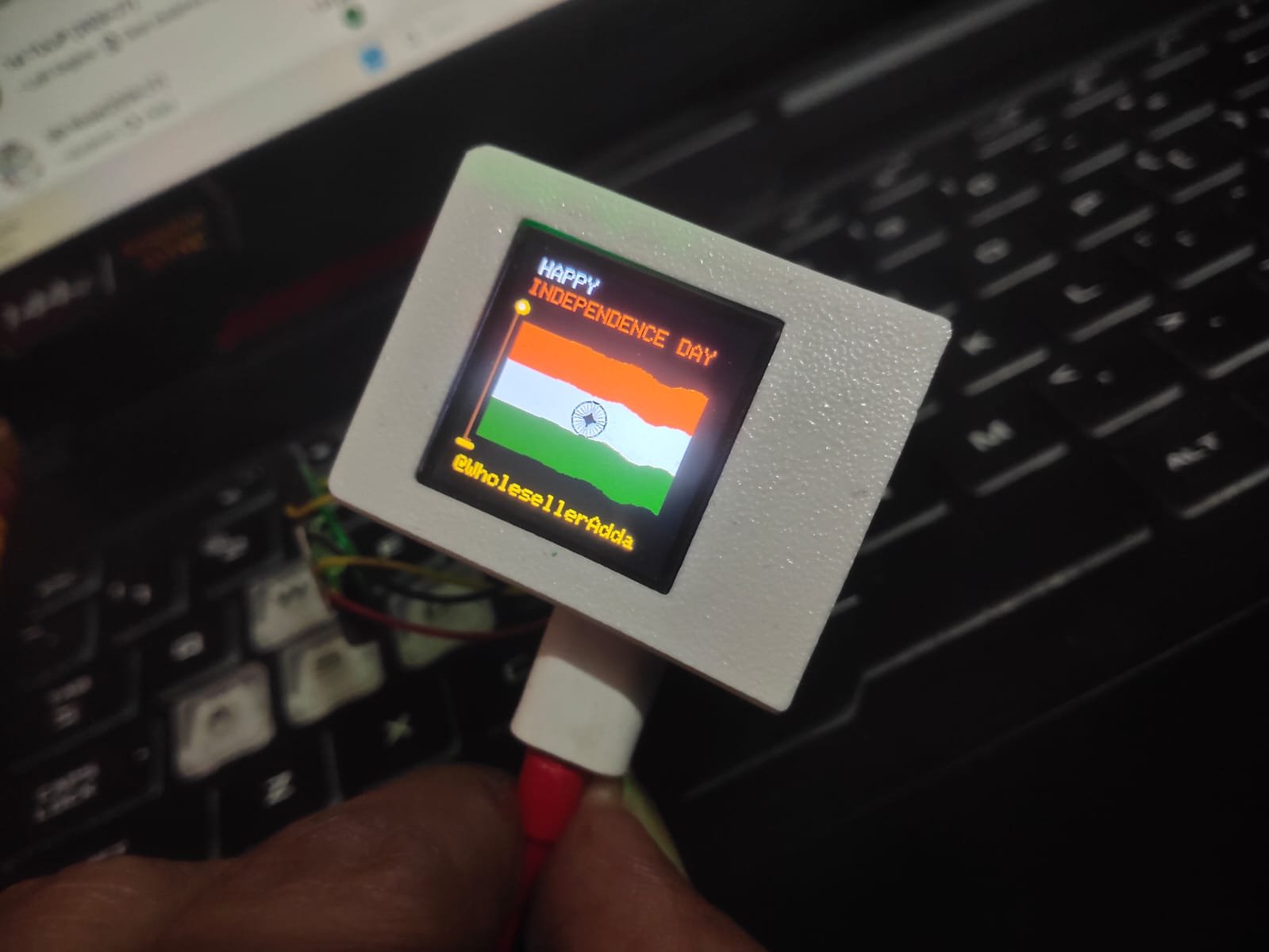 Photo of Animated Indian Flag Display