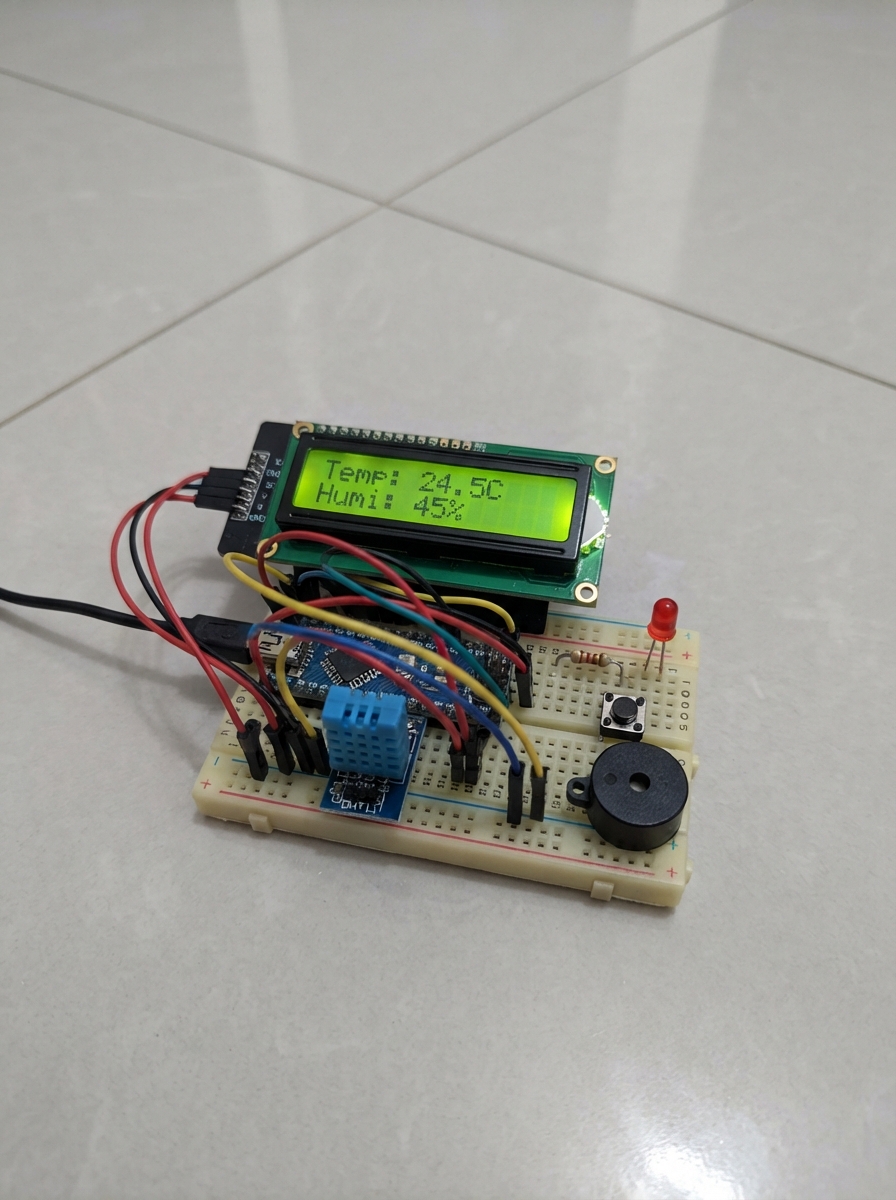 Temperature Humidity Alert Display