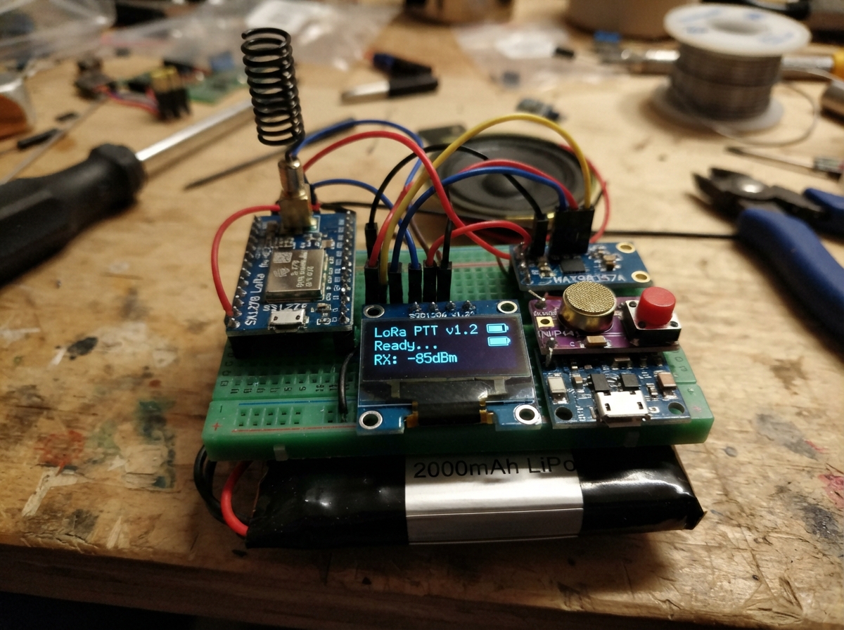 LoRa Push-To-Talk Handheld
